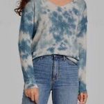Knox Rose NWT XS Women's  V-Neck Pullover Sweater -BLUE and White | size : XS Photo 1