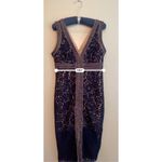 Bardot HALTER LACE DRESS IN NAVY Photo 9
