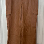Bagatelle  Tan Faux Leather Pants‎ Size Medium Photo 0