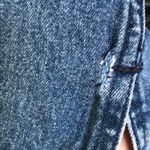 Lauren Jean co Vintage blue denim maxi midi skirt raw edge size 10 Photo 11