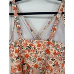 Bloomchic Sleeveless Swim Dress Orange Floral Print Size 14 Photo 3
