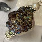 Titanium Druzy pearl Handmade ethnic style Pendant Green Photo 4