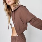 Garage  Cropped Hoodie Brown Zippy L Photo 0