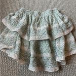 Aerie  ruffle green and blue floral skirt Photo 1