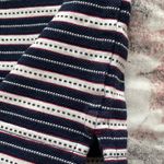 Polo Elandale 100% Cotton Striped White Blue Embroidered Logo Golf Shirt, size S Photo 10