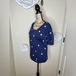 Anthropologie Postmark Navy & Off White Jasmine Floral Top Size Small Photo 6