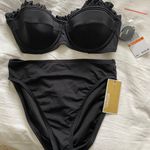 Michael Kors Two Piece Black Bikini Photo 0