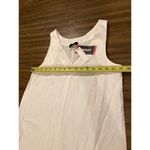 DKNY  Linen V Neck long Maxi shift  Dress white sleeveless extra small nwt Photo 1