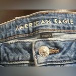 American Eagle cuffed mom shorts size 14 high rise stretch denim Photo 7