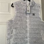 Adidas  White Puffer Winter Jacket Vest NWT Photo 1
