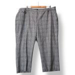 Talbots  Woman 22W Plaid Glen‎ Check Career Cropped Pants Trousers Business Photo 1