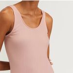 Everlane  Pink‎ The Rib Soft Knit Scoop Neck Sleeveless Midi Dress Large Photo 3