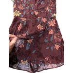 Kimchi Blue Urban Outfitters X Anita Wine Floral Ruffle Plunge V-Neck Skorts Rom Photo 8