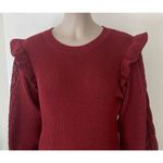 Jessica Simpson Maroon Gemma Knit Sweater Photo 2