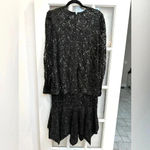 Vintage Judith Ann Creations Neiman Marcus Beaded Sequin Midi Formal Gown Size L Black Size L Photo 7