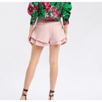 ZARA  Soft Pink Layered Mini Shorts Photo 2