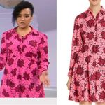 Kate Spade  Pink Bubble Dot Smocked Dress WORN ON TV Photo 6