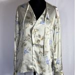 Elie Tahari Satin Blouse Size Xs Photo 0