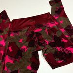 Adidas  Women's Red and Pink Camouflage Leggings Photo 4