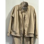 Mondetta  Athleisure Set Women Preppy Staple Warm Jogger Cozy Fleece Zip Size M Photo 1
