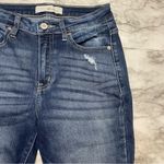 KanCan Distressed Skinny Cropped Ankle Jeans Blue Size 26 Photo 10