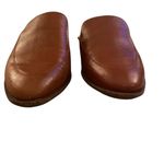 Madewell Frances Loafer Mule Leather Burnished Mahogany classic coastal fall Brown Size 7.5 Photo 8