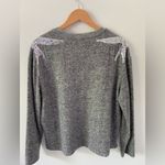 H&M Women’s Gray Sweater with Silver Sequin Bird Design Accents Photo 1