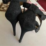 Charles David  Black Icon Glitter Sandal Heels- Size 7 Photo 3
