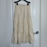 Patrons of Peace Maxi Skirt Cream Boho Lace Trim S Photo 1