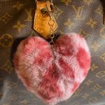 Bag / Purse Heart Pompom Charm #119A Photo 0