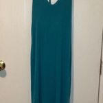 Old Navy  Teal Sleeveless Halter Dress Built in Bra No Pads Size Small Photo 1