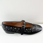 Anthropologie Bibi Lou  Leather Studded Mary Jane Ballet Flats Black 10 / 40 Photo 1