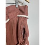 Veronica Beard NWT Karter Paperbag Linen Blend Casual Crop Pants Size 14 Photo 4