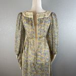 Gunne Sax Black Label Vintage Floral Cottage Prairie Dress Size 9 S Long Sleeve Photo 9