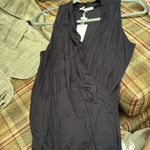 Giorgio Armani Gorgeous  deep V top super sexy navy silky Photo 5