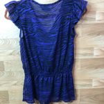 Miley Cyrus Small Sheer Purple & Black Tunic Photo 1