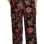Scotch & Soda Black Floral Crepe Pants Photo 1