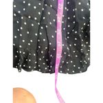 Reformation  Fraise Black Polka Dot Mini Dress Spaghetti Strap Tie Front Smocked Photo 6