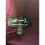 Seven 7 Pull On Legging Pants Zinfandel Scallop Hem Ponte Knit Size M Photo 3