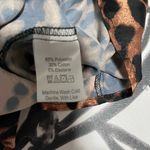 Silky Satin Leopard Print Dress Adjustable Spaghetti Straps. Women’s Size S EUC Brown Photo 5