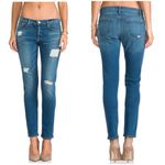 frame denim Frame Le Garcon Distressed Skinny Ankle Jeans in Blue Jay Way Size 27 Photo 1