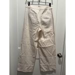 Loft Women’s  Stovepipe Pants In Twill 10 Beige Ivory NWT Faux Leather Brown Belt Photo 3