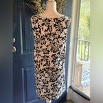 Lands' End  Black and White Sheath Midi Sleeveless Dress size MP (10/12) Photo 3