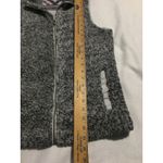 Cruel Girl Sherpa Vest Gray Aztec Print Lined Zip Front Women's Size Medium Photo 2