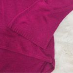 EXPRESS  Burgundy Tie Sleeve Sweater Top Cold Shoulder Pink Purple Size Small New Photo 8