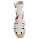 Free People Gable Glad Espadrille Gladiator Sandals White Leather Size 36, US 6 Photo 3