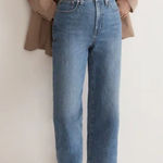 Madewell The Perfect Vintage Wide-Leg Crop Jeans Women’s Size 28 Cresslow Wash Photo 0
