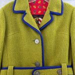 Loden Coat Original Imported Size 6 Coat Belted Button Up West Germany Green Vtg Photo 4