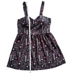 No Boundaries  XL Elephant Print Dress Sleeveless Mini‎ Black Pink Cute Photo 5