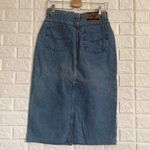 Vintage 90’s No Excuses long denim jean Midi skirt With Front Snaps Women’s 11 Blue Size undefined Photo 5